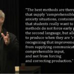stephen krashen comprehensible input