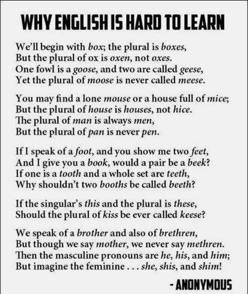 Why english is hard